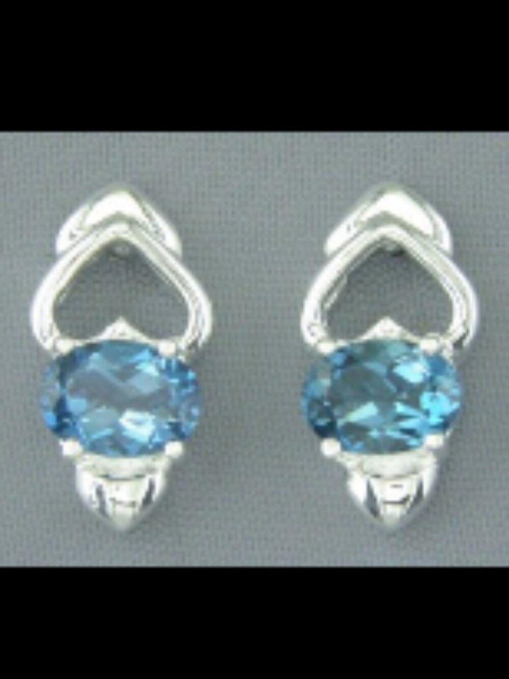 Classy 2-Carat London Blue Topaz Silver Earrings